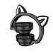 Беспроводные Bluetooth наушники BO18 кошачьи ушки черный Borofone, фото 2