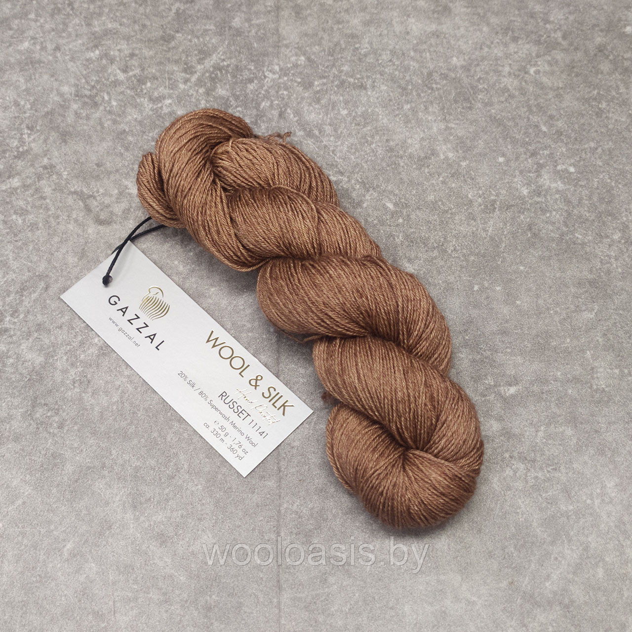 Пряжа Gazzal Wool & Silk (цвет 11141) - фото 1 - id-p189984984
