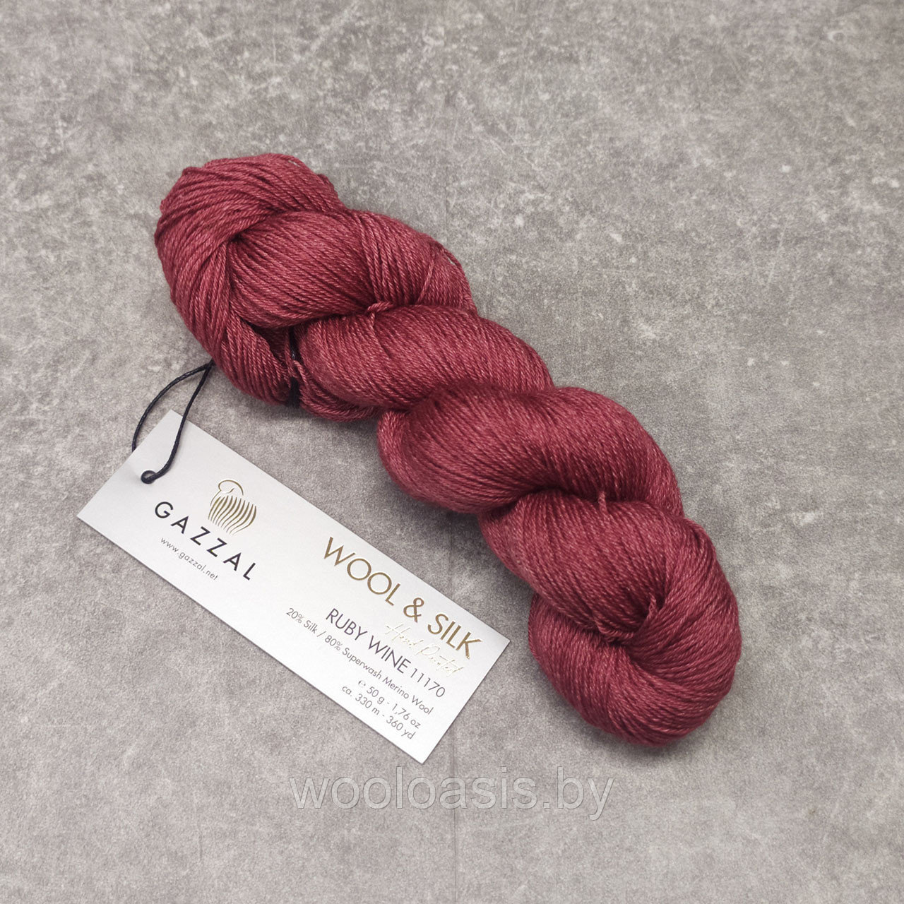 Пряжа Gazzal Wool & Silk (цвет 11170) - фото 1 - id-p189984987
