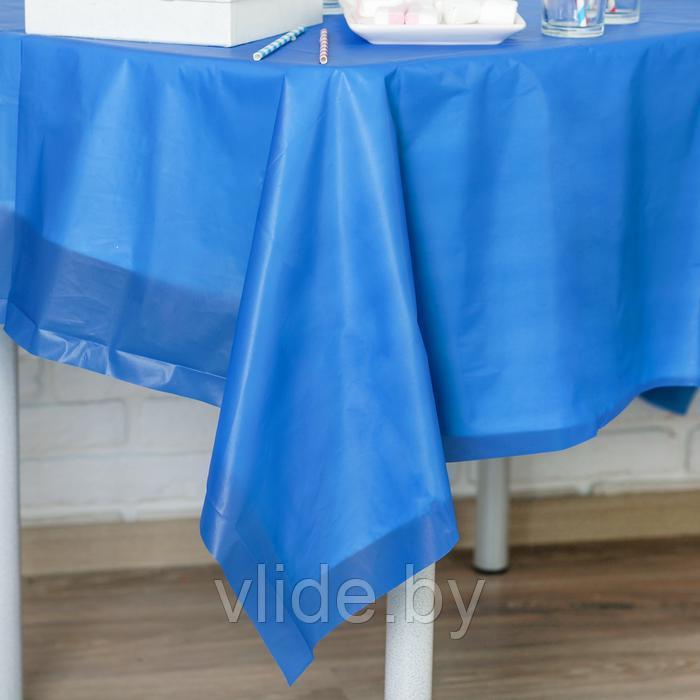 Скатерть «Праздничный стол», 137 х 183 см, цвет синий - фото 2 - id-p189996742