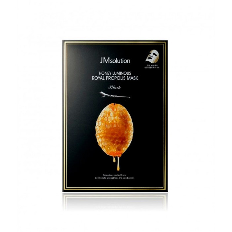 Антивозрастная тканевая маска с прополисом JM Solution Honey Luminous Royal Propolis Mask - 35 мл