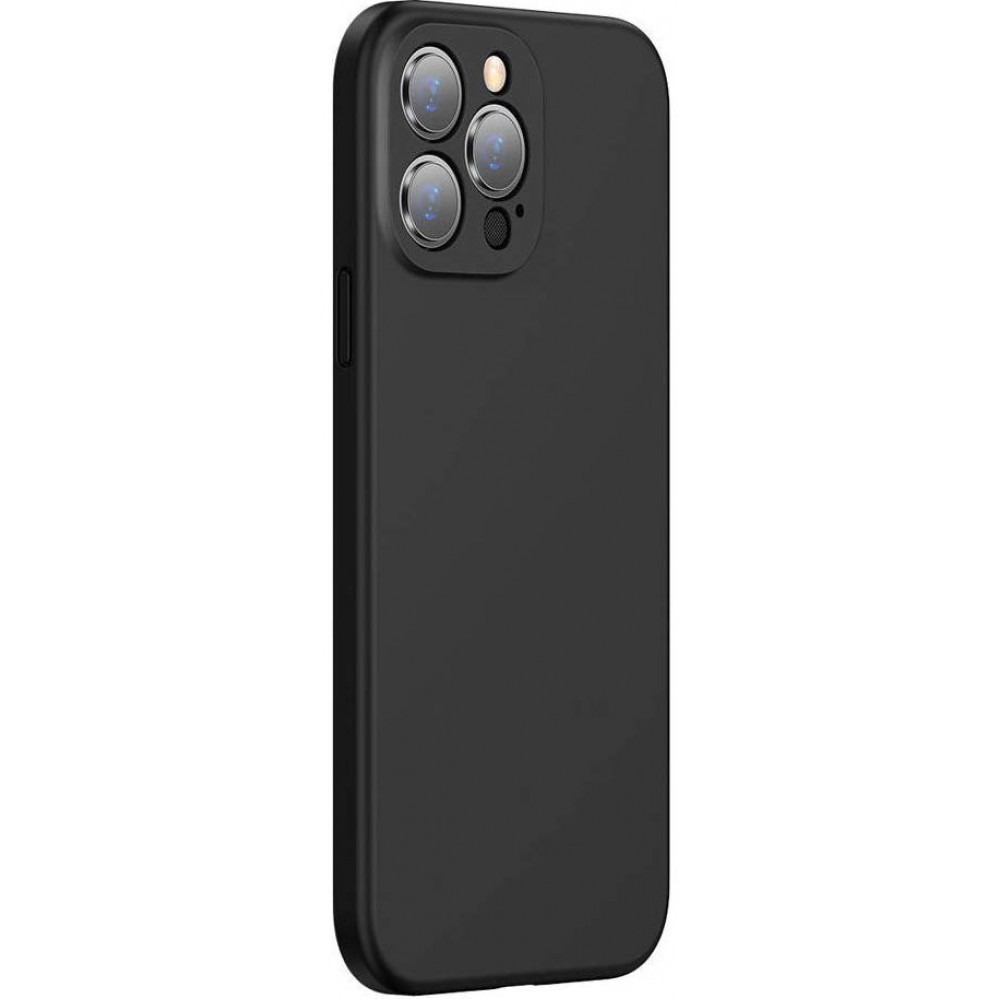 Чехол-накладка для Apple Iphone 13 Pro (силикон) черный с защитой камеры - фото 2 - id-p189996609