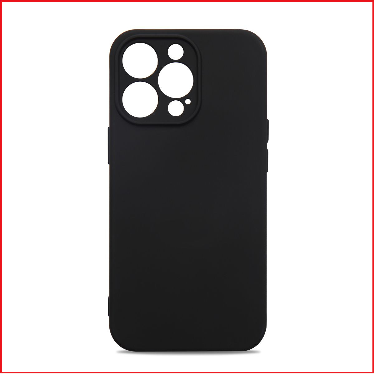 Чехол-накладка для Apple Iphone 13 Pro (силикон) черный с защитой камеры - фото 1 - id-p189996609