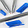 Ручка шариковая синяя на масляной основе "Darvish" корпус трёхгранный серый, фото 2