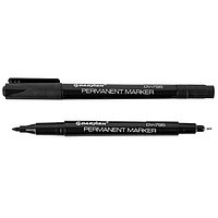 Маркер перманентный черный двухсторонний 0,5-1мм для CD/DVD ХИТ!!!