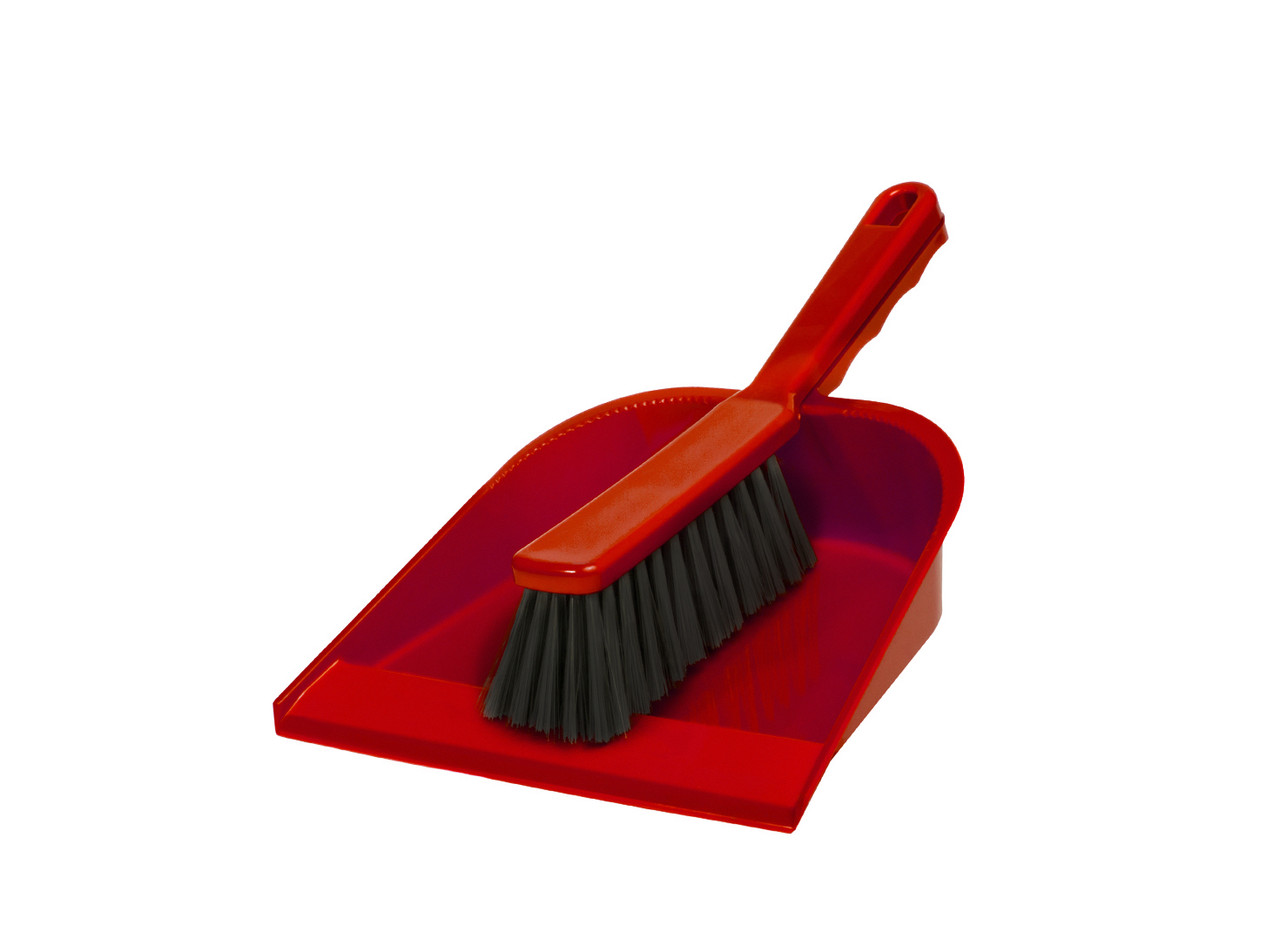 Комплект для уборки Компакт щетка-сметка с совком, Цвет комплекта 196 Красный - фото 2 - id-p190003299