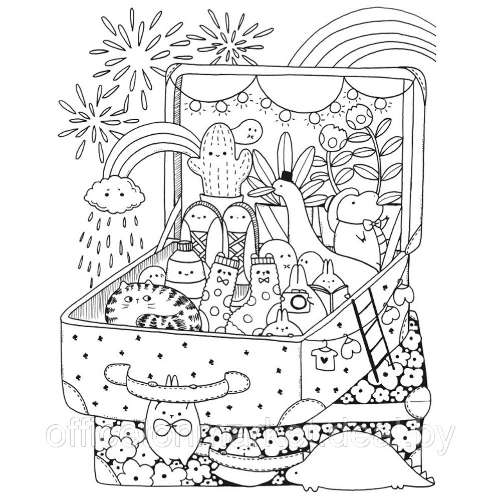 Раскраска "Миллион кавайных созданий" - фото 4 - id-p183690285