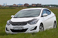 Дефлектор капота - мухобойка, Hyundai Elantra 2010-2016, Wings