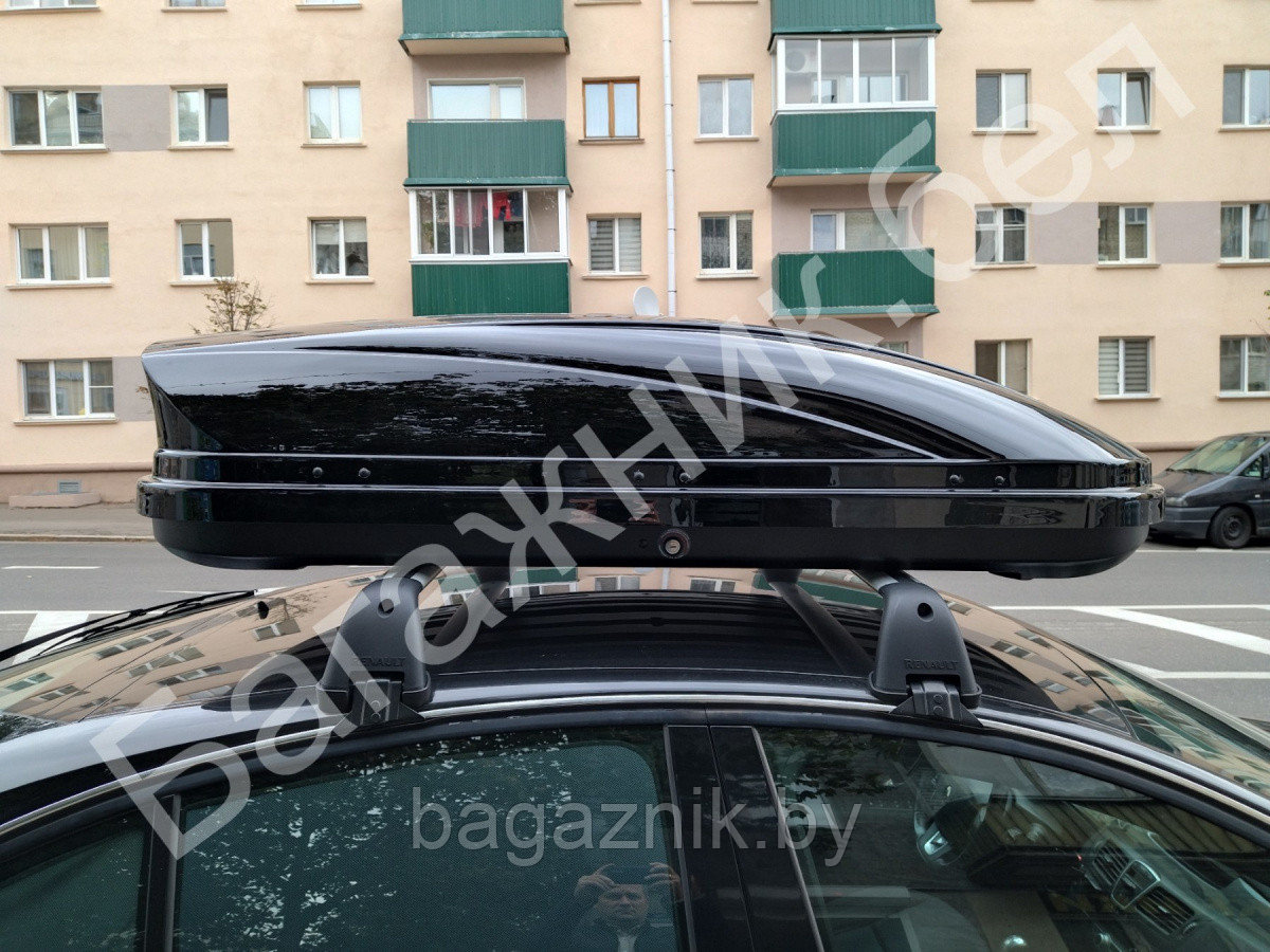 Автобокс Sotra HAZE 173х80х44см 470л двухсторонний, черный глянец - фото 3 - id-p188009982