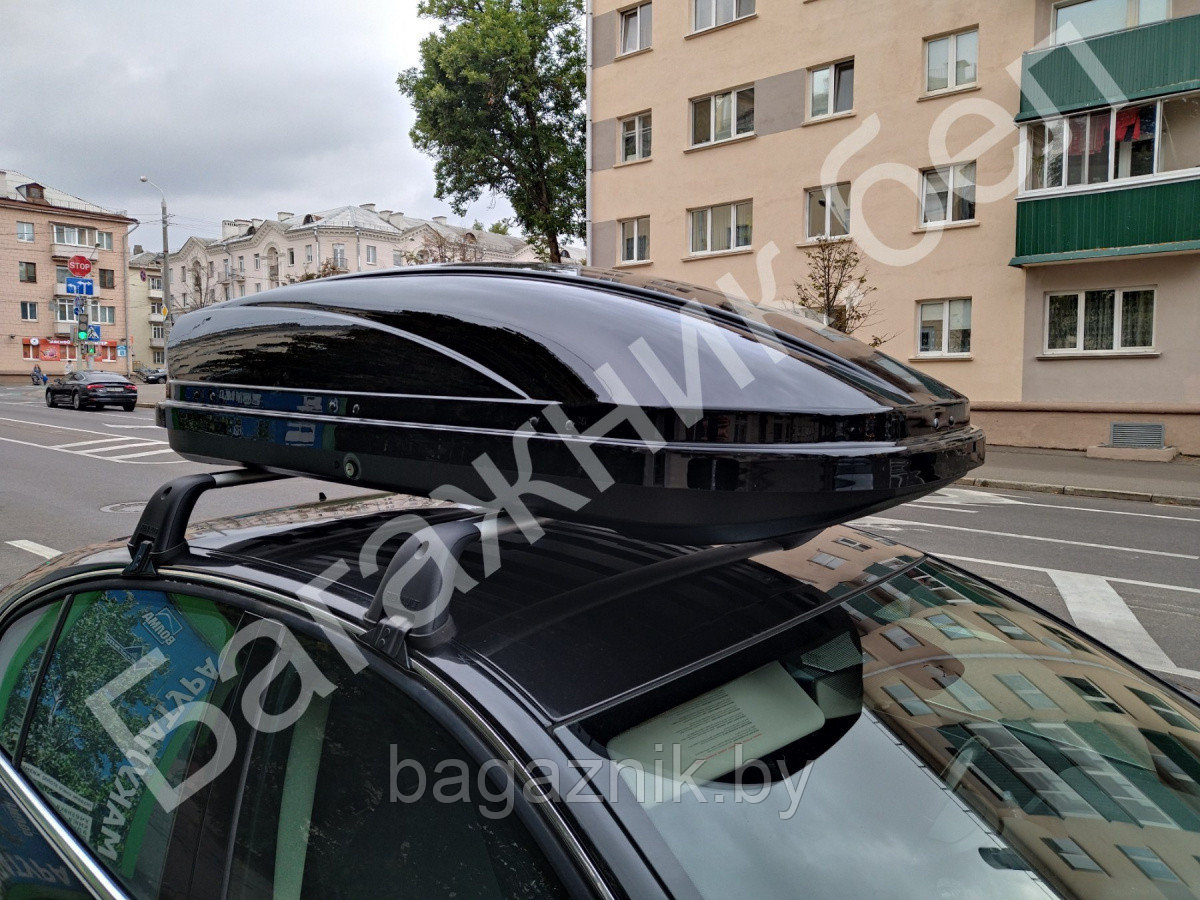 Автобокс Sotra HAZE 173х80х44см 470л двухсторонний, черный глянец - фото 5 - id-p188009982