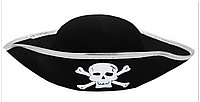 Шляпа пиратская с серебристой каймой