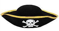 Шляпа пиратская с золотой каймой