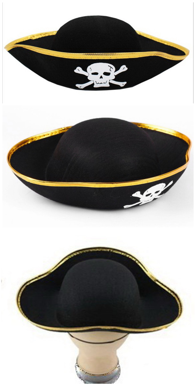 Шляпа пиратская с золотой каймой - фото 2 - id-p190022813