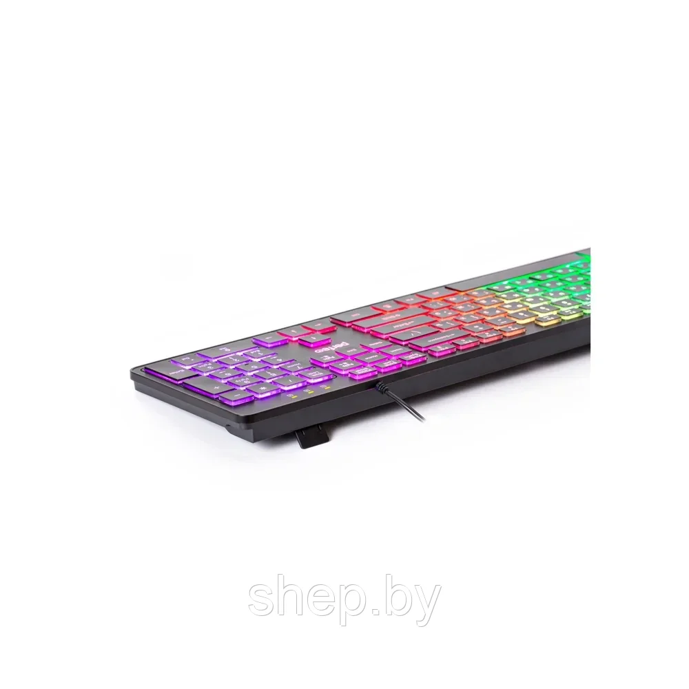 Клавиатура Perfeo "BRIGHT", GAME DESIGN, подсветка, USB, черный PF_B4891 - фото 4 - id-p190023117