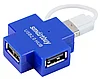 USB - Xaб Smartbuy 4 порта (SBHA-6900-B) (SBHA-6900-K) (SBHA-6900-W) цвет : синий,черный,белый, фото 2