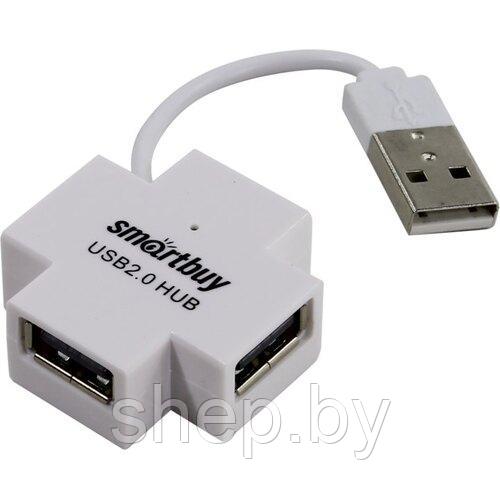 USB - Xaб Smartbuy 4 порта (SBHA-6900-B) (SBHA-6900-K) (SBHA-6900-W) цвет : синий,черный,белый - фото 5 - id-p190023259