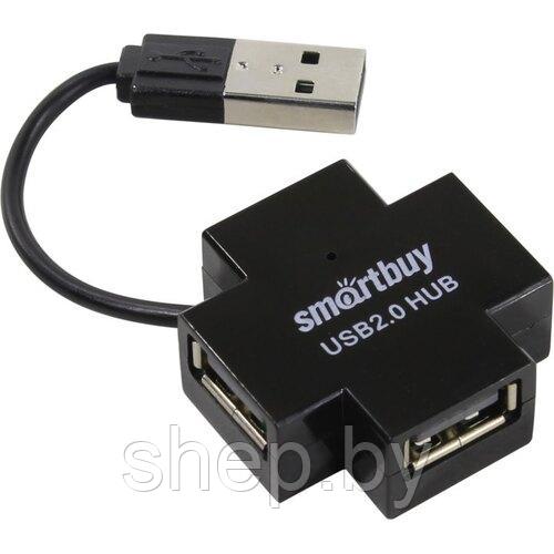 USB - Xaб Smartbuy 4 порта (SBHA-6900-B) (SBHA-6900-K) (SBHA-6900-W) цвет : синий,черный,белый - фото 6 - id-p190023259