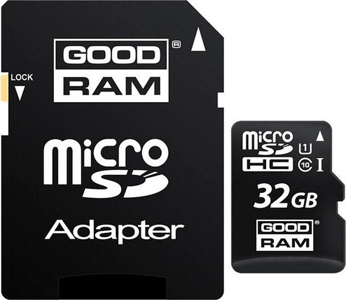 Карта памяти GOODRAM microSDHC (Class 10) UHS-I 32GB + адаптер [M1AA-0320R11], фото 2