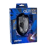 Perfeo QUEST, оптическая, 6 кнопок, USB, чёрная, GAME DESIGN, подсветка 6 цветов PF_5021, фото 3