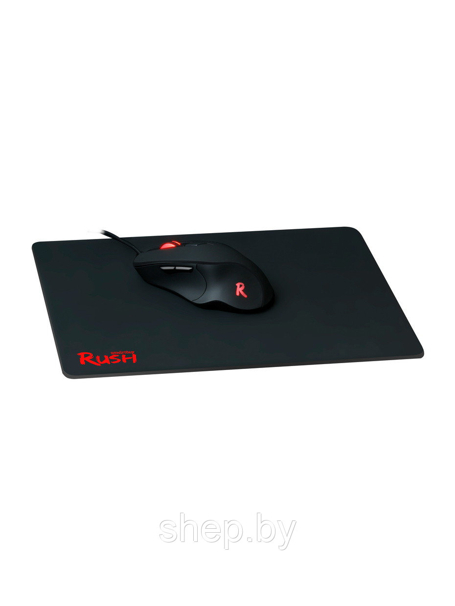 Игровой набор Мышь + Коврик с подсветкой Smartbuy RUSH SBM-730G-K - фото 2 - id-p190028599