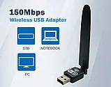 Беспроводной WI-FI USB Адаптер с антенной PIX-LINK LV-UW10, фото 3