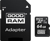 Карта памяти GOODRAM M1AA microSDXC M1AA-0640R12 64GB (с адаптером)