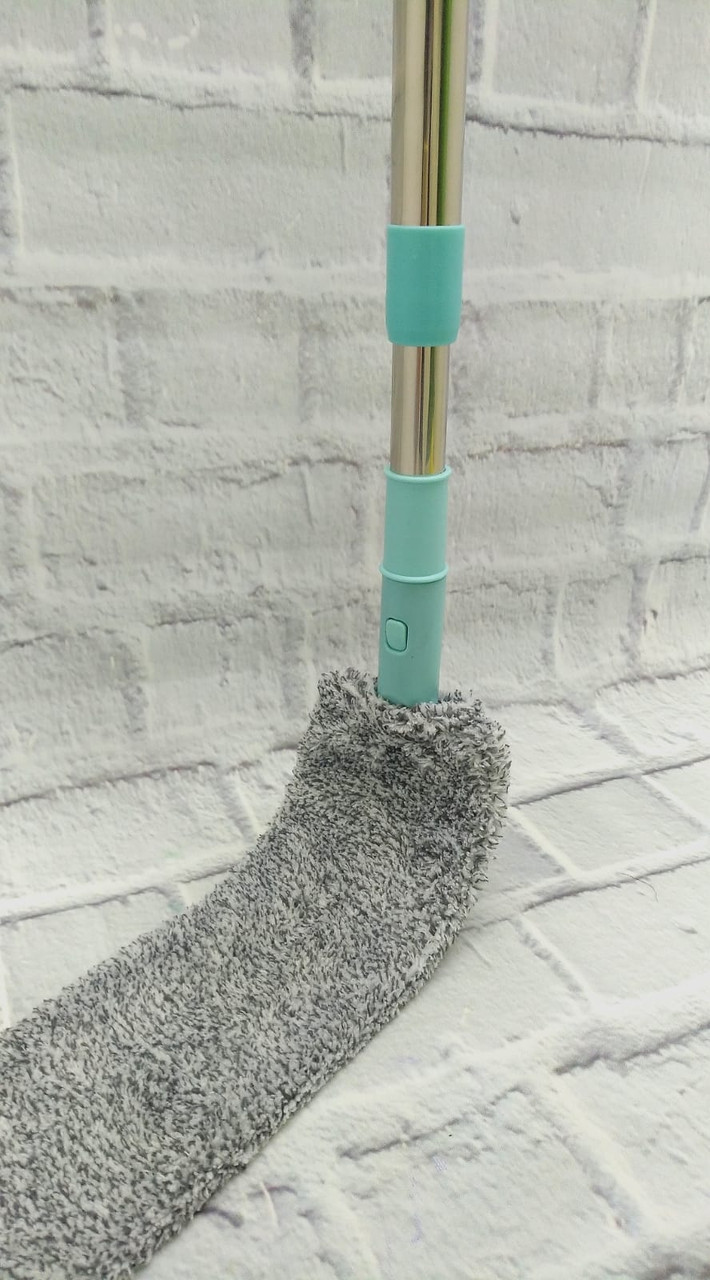 Швабра - щетка - пылеочиститель для мытья пола плоская, гибкая, для труднодоступных мест с насадкой из - фото 3 - id-p190003351