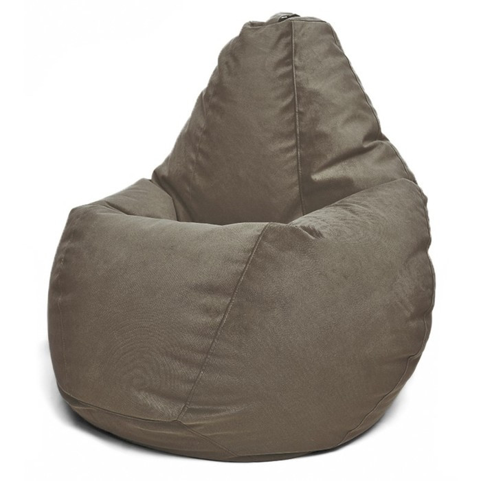 Кресло-мешок «Груша» Позитив Maserrati, размер M, диаметр 70 см, высота 90 см, велюр, цвет дымчатый - фото 1 - id-p190050459
