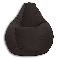 Кресло-мешок «Груша» Позитив Real A, размер L, диаметр 80 см, высота 100 см, велюр, цвет коричневый