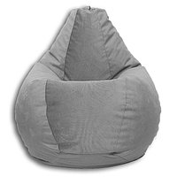 Кресло-мешок «Груша» Позитив Lovely, размер L, диаметр 80 см, высота 100 см, велюр, цвет дымчато-серый