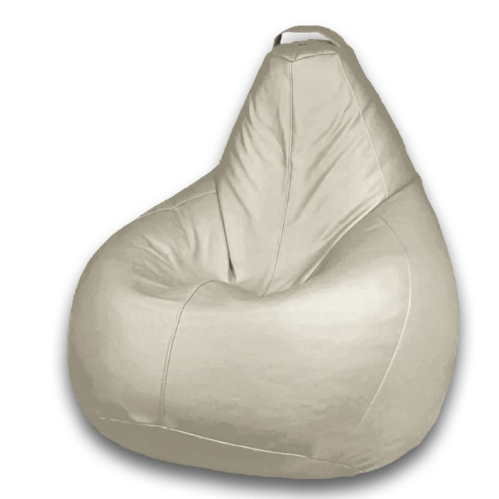 Кресло-мешок «Груша» Позитив Favorit, размер XL, диаметр 95 см, высота 125 см, искусственная кожа, цвет белый - фото 1 - id-p190050666