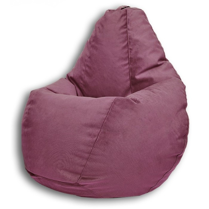 Кресло-мешок «Груша» Позитив Lovely, размер XL, диаметр 95 см, высота 125 см, велюр, цвет розовый - фото 2 - id-p190050723