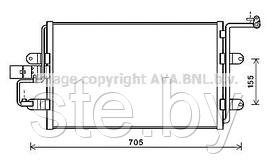 Радиатор кондиционера SFEC RK094310 (аналог AI5130, KA003892)