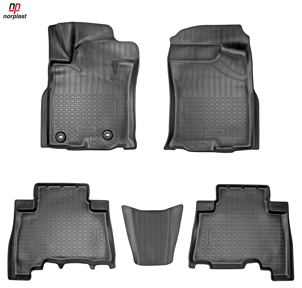 Коврики салонные для Toyota LC Prado (150 серия) 3D (2013) (5 мест) Norplast (NPA11-C88-488) - фото 1 - id-p173790193