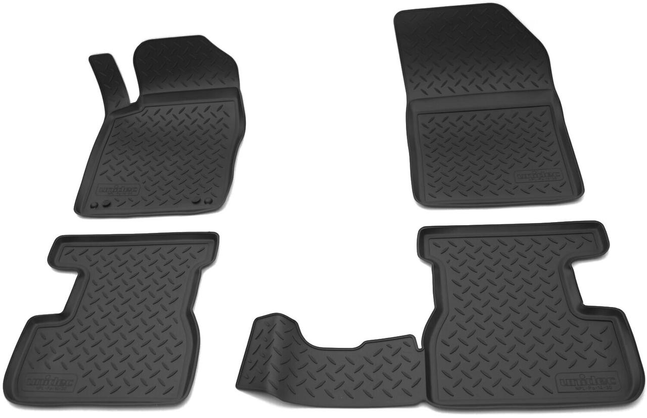 CITROEN DS3 2010-2015 Коврики в салон Norplast (цвет черный) NPL-Po-14-30