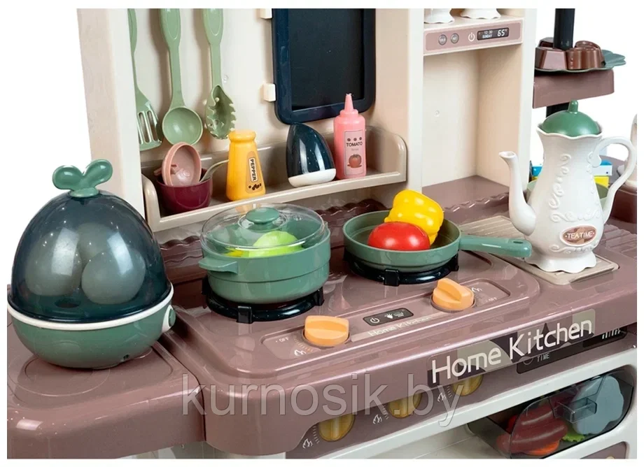 Детская кухня 889-212 Home Kitchen игровая с паром и водой 65 предметов, 94 см - фото 3 - id-p132906590