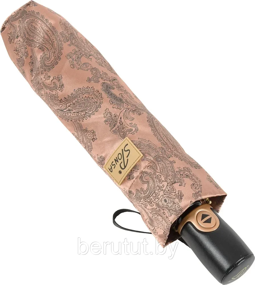 Зонт женский складной автомат Sponsa " Pink gold" (система "Антиветер")