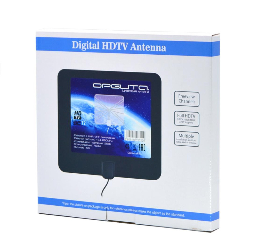 ТВ-антенна ОРБИТА OT-ANT04 (Комнатная, усилитель, USB) - фото 3 - id-p190086792