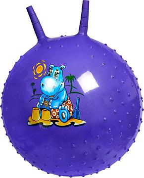 Детский массажный гимнастический мяч, фиолетовый, фото 2