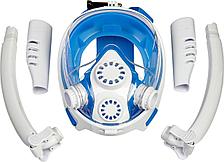Полнолицевая маска для снорклинга с двумя трубками, L,XL, фото 3