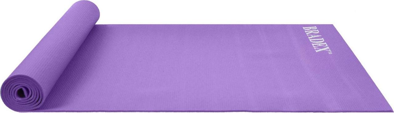 Коврик для йоги и фитнеса 173*61*0,3 фиолетовый - фото 5 - id-p168531928