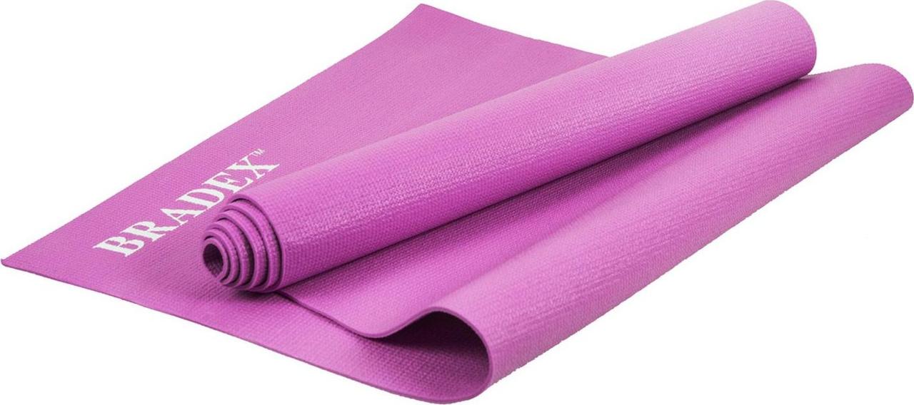 Коврик для йоги и фитнеса 173*61*0,3 розовый - фото 1 - id-p168531932