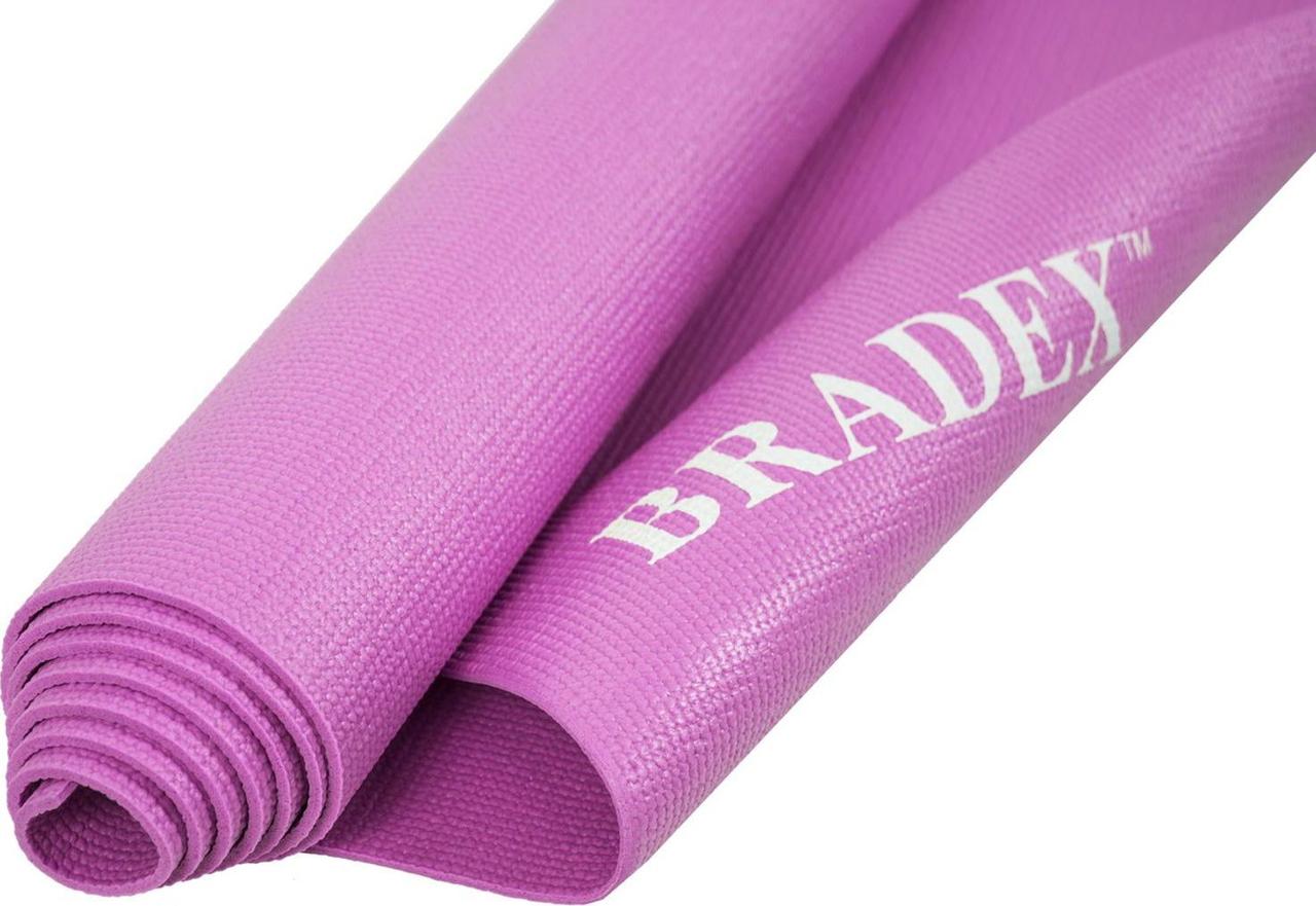 Коврик для йоги и фитнеса 173*61*0,3 розовый - фото 6 - id-p168531932