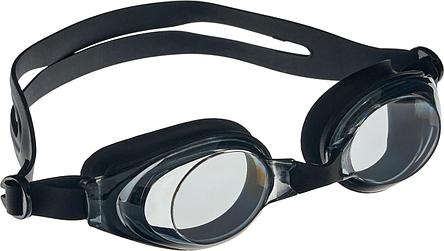 Очки для плавания, серия "Регуляр", черные, цвет линзы - серый, фото 2