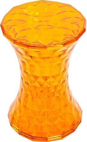 Стул-пуф Stone прозрачный оранжевый, фото 2