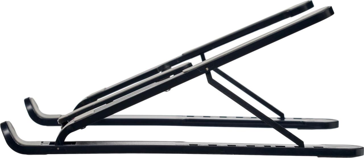 Подставка под ноутбук, планшет, складная, 26х26х2,5см, металл, пластик, чёрный - фото 3 - id-p168532333