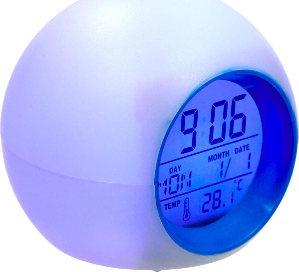 Метеостанция с подсветкой RSB "BALL", 8,5x8,5x8см, пластик, белый - фото 3 - id-p168532336