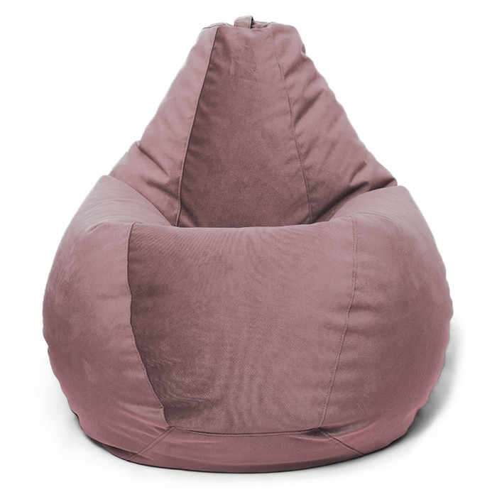 Кресло-мешок «Груша» Позитив Maserrati, размер M, диаметр 70 см, высота 90 см, велюр, цвет пастель фиолетовый - фото 2 - id-p190088568