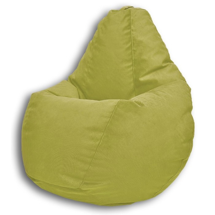 Кресло-мешок «Груша» Позитив Lovely, размер M, диаметр 70 см, высота 90 см, велюр, цвет оливковый - фото 2 - id-p190088589