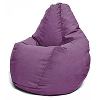 Кресло-мешок «Груша» Позитив Maserrati, размер L, диаметр 80 см, высота 100 см, велюр, цвет сиреневый